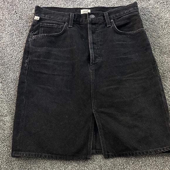 Citizens Of Humanity Charcoal Denim Skirt - Picture 1 of 4